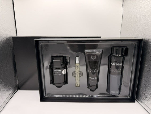 ARMAF ODYSSEY HOMME BLACK 3.4 EDP/10ML TRAVEL SPR/3.4 SG/6.8