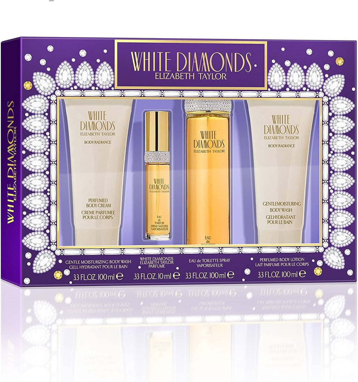 WHITE DIAMONDS 4 PCS SET FOR WOMEN