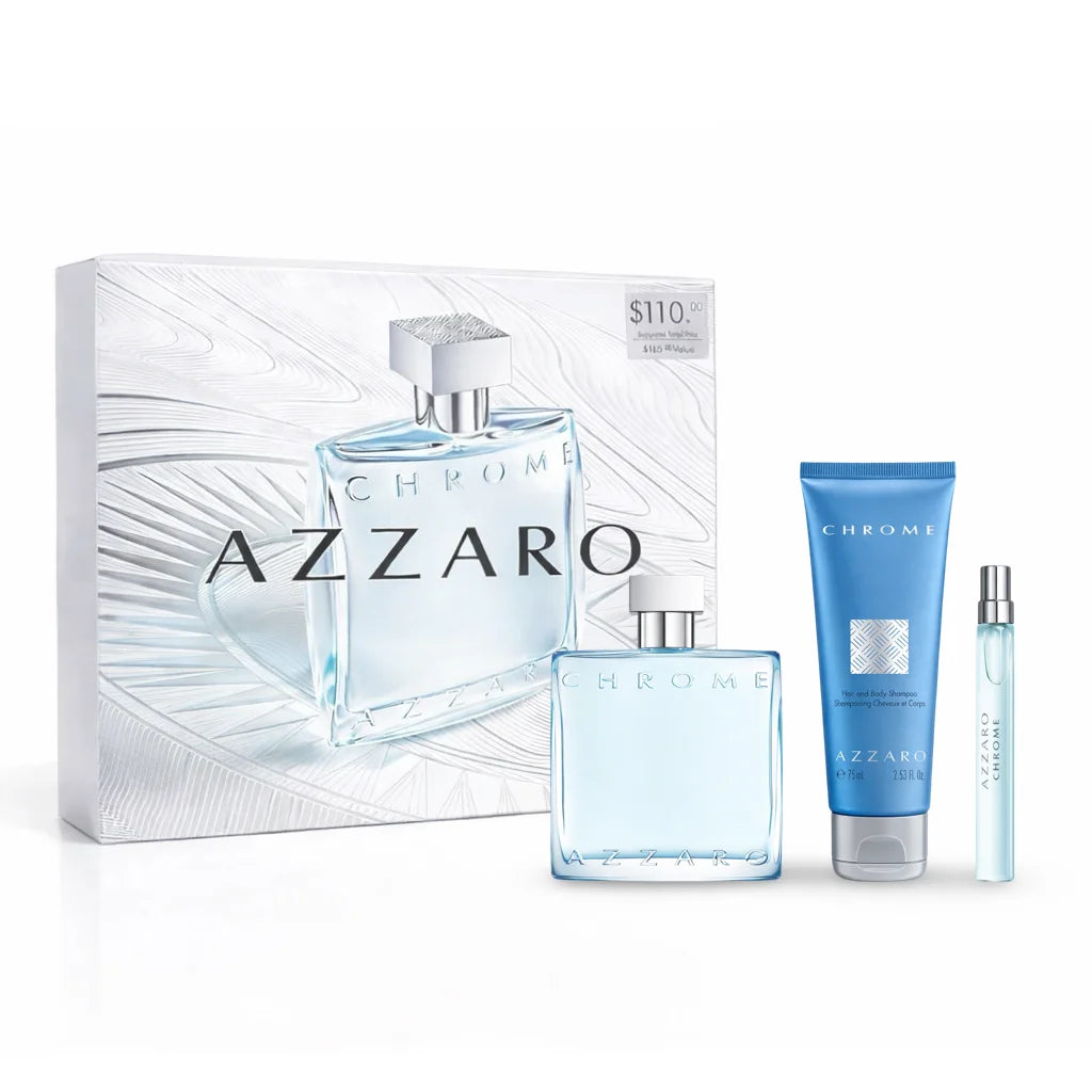 Azzaro Chrome 3pcs EDT Gift Set