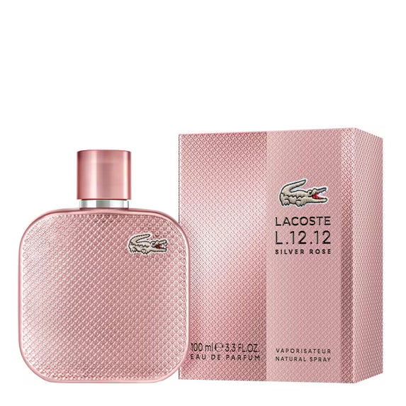 Lacoste Ladies L.12.12 Silver Rose EDP Spray 3.4 oz
