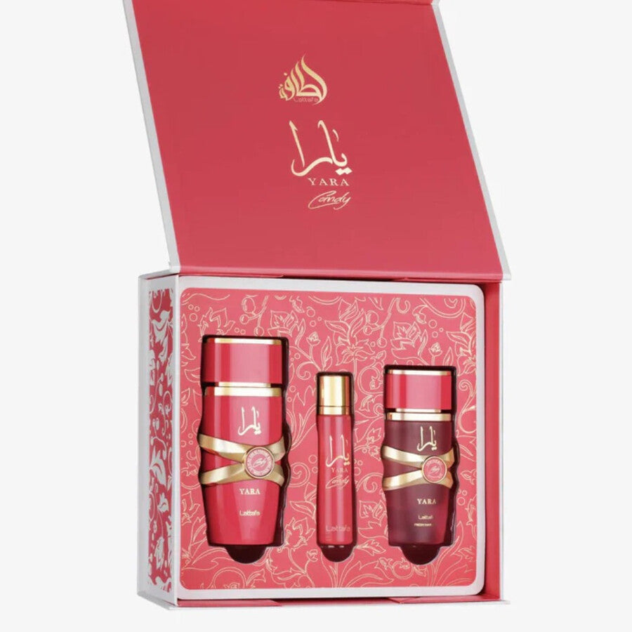Lattafa Yara Candy 3pcs EDP Gift Set