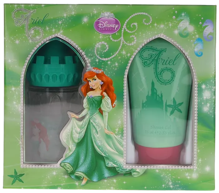 Princess Ariel By Disney For Women Set: EDT+SG (1.7+2.55)oz New