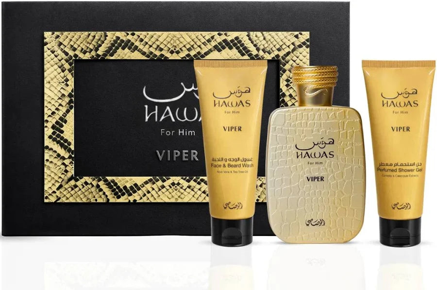 Hawas Viper 3-Piece Perfume Gift Set by Rasasi