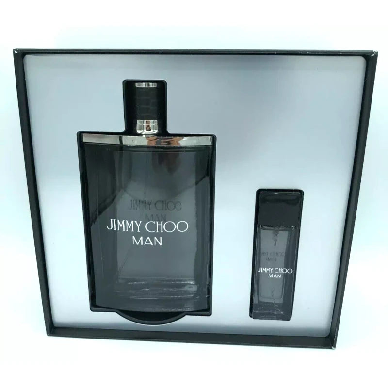 Jimmy Choo Man 2pcs Set EDT Spray (6.7oz + 0.5oz)