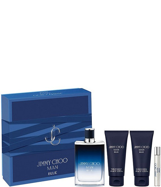 Jimmy Choo Man Blue Eau de Toilette 3.3oz 4-Piece Gift Set