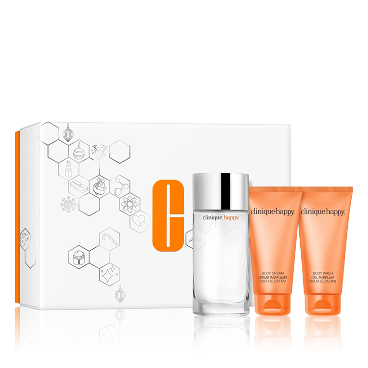 Clinique Absolutely Happy Gift Set (EDP 100 ml + Shower Gel ...