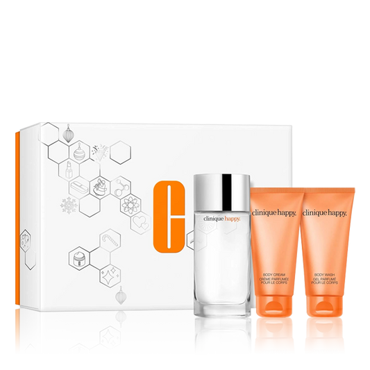 Clinique Absolutely Happy Gift Set (EDP 100 ml + Shower Gel ...