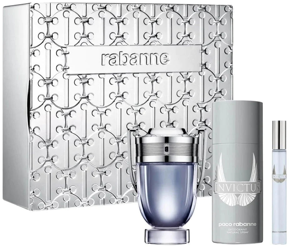 Paco Rabbane Invictus Gift Set 3/pc 3.4 edt