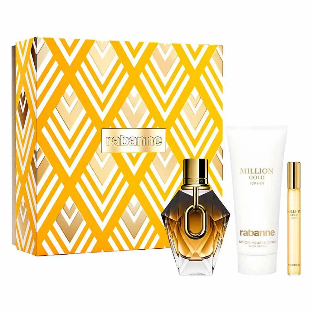 Paco Rabanne Ladies Million Gold Parfume Gift Set