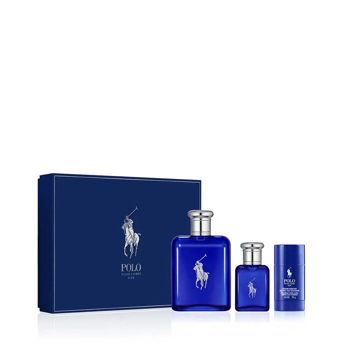 Polo Blue 3pc Gift Set - 4.2oz EDT + 1.35oz EDT + 2.5oz Deodorant by Polo