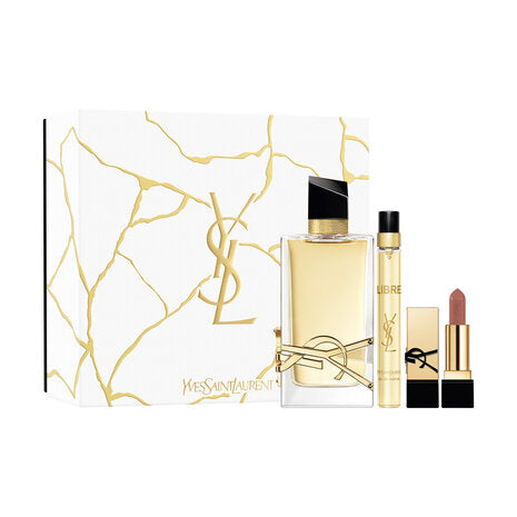 YSL Libre 3pc Women Gift Set - 3.0oz EDP + 0.33oz EDP + Lipstick by YSL