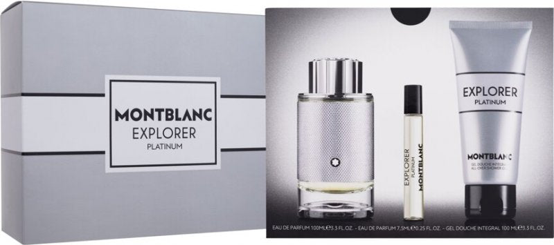 Montblanc Explorer Platinum 100ml 3/pc set