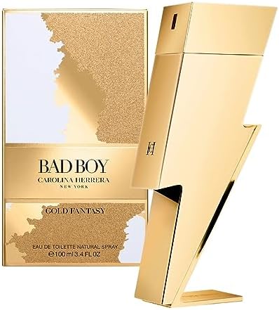 Bad Boy Gold Fantasy EDT Spray 3.4 oz by Carolina Herrera