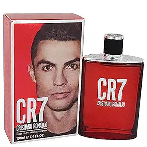 Cristiano Ronaldo CR7 Eau de Toilette Spray for Man, 3.4 Ounce, Red