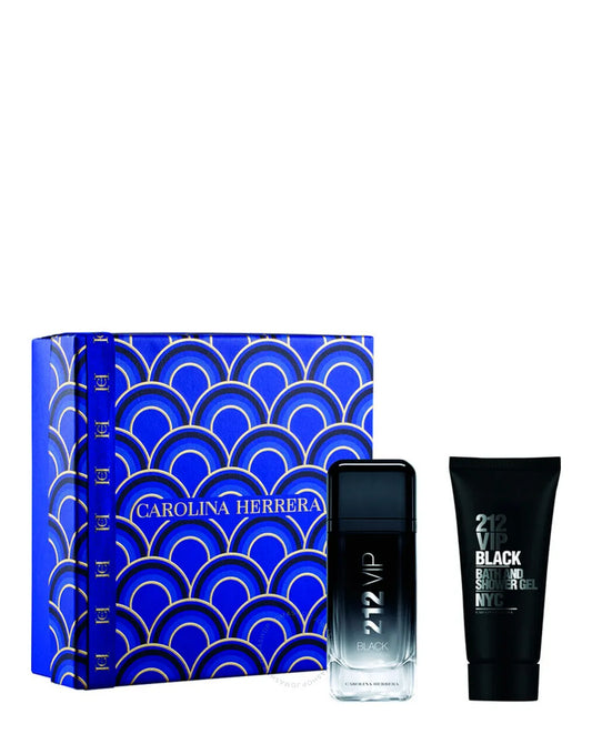 212 VIP BLACK 2PC SET 3.4OZ EDP SP + 3.4OZ B&S/GEL (M) H/BOX