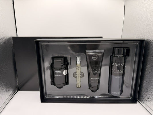 ARMAF ODYSSEY HOMME BLACK 3.4 EDP/10ML TRAVEL SPR/3.4 SG/6.8
