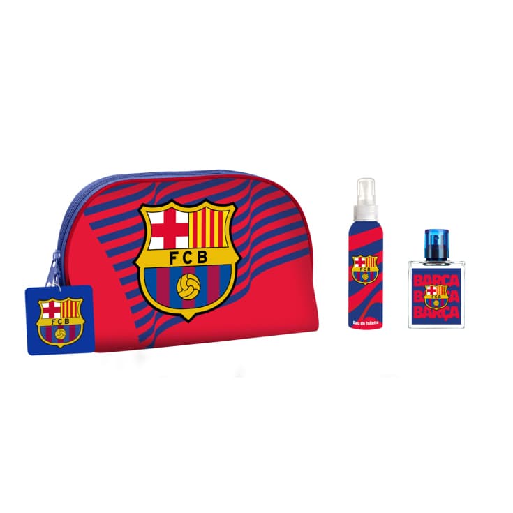 FC Barcelona EDT 50ml Spray + Body Cologne 100ml + Toiletry Bag