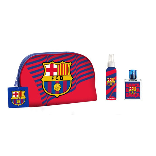 FC Barcelona EDT 50ml Spray + Body Cologne 100ml + Toiletry Bag