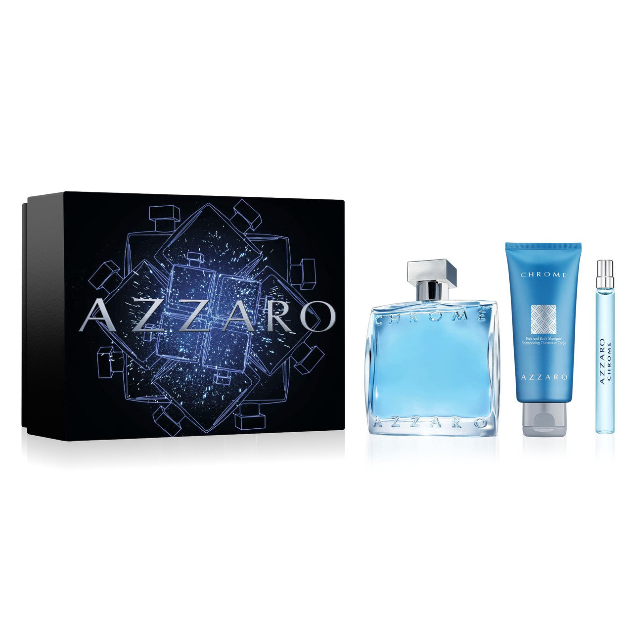 Azzaro Chrome 3.4 oz Gift Set