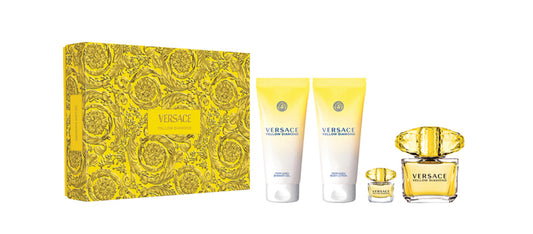 VERSACE YELLOW DIAMOND EDT 90 ML + BL 100 ML +BSG 100 ML+ EDT 5 ML 100 ML+EDT 20ML+AF/SH BALSAMO+ GEL