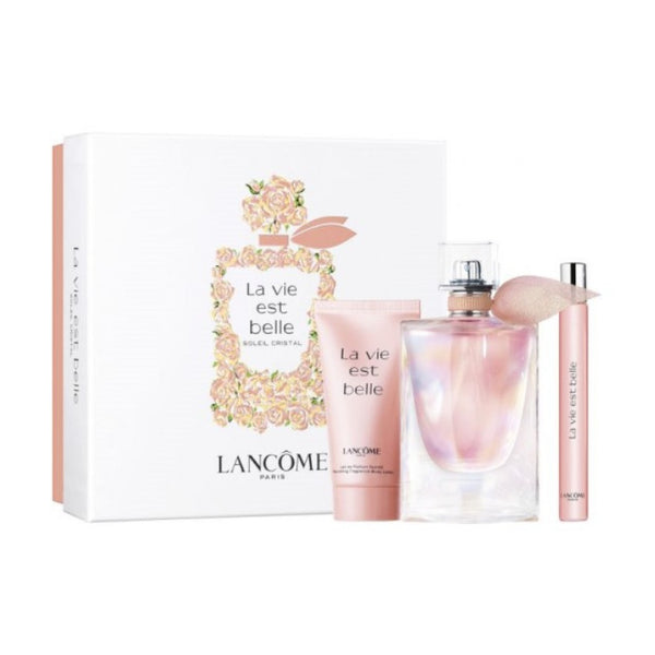 La Vie Est Belle Soliel Cristal by Lancome Paris  Women's Gift Set 3 pc