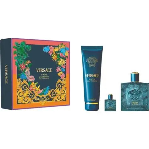 VERSACE EROS EDP SET EDP100+BSG150+EDP5 Eau de parfum Set