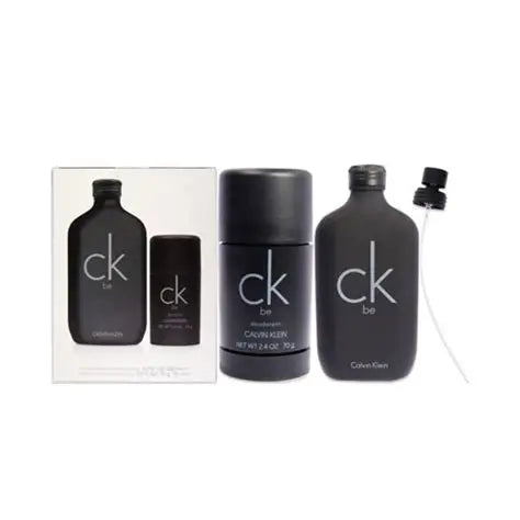 CK Be by Calvin Klein for Unisex - 2 Pc Gift Set 6.7oz EDT Spray, 2.6oz Deodorant Stick