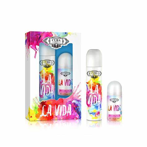 Cuba Ladies La Vida Gift Set Fragrances