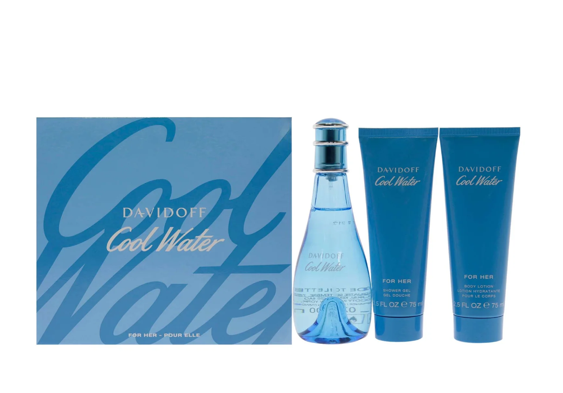 Ladies Cool Water Gift Set Fragrances by DAVIDOFF