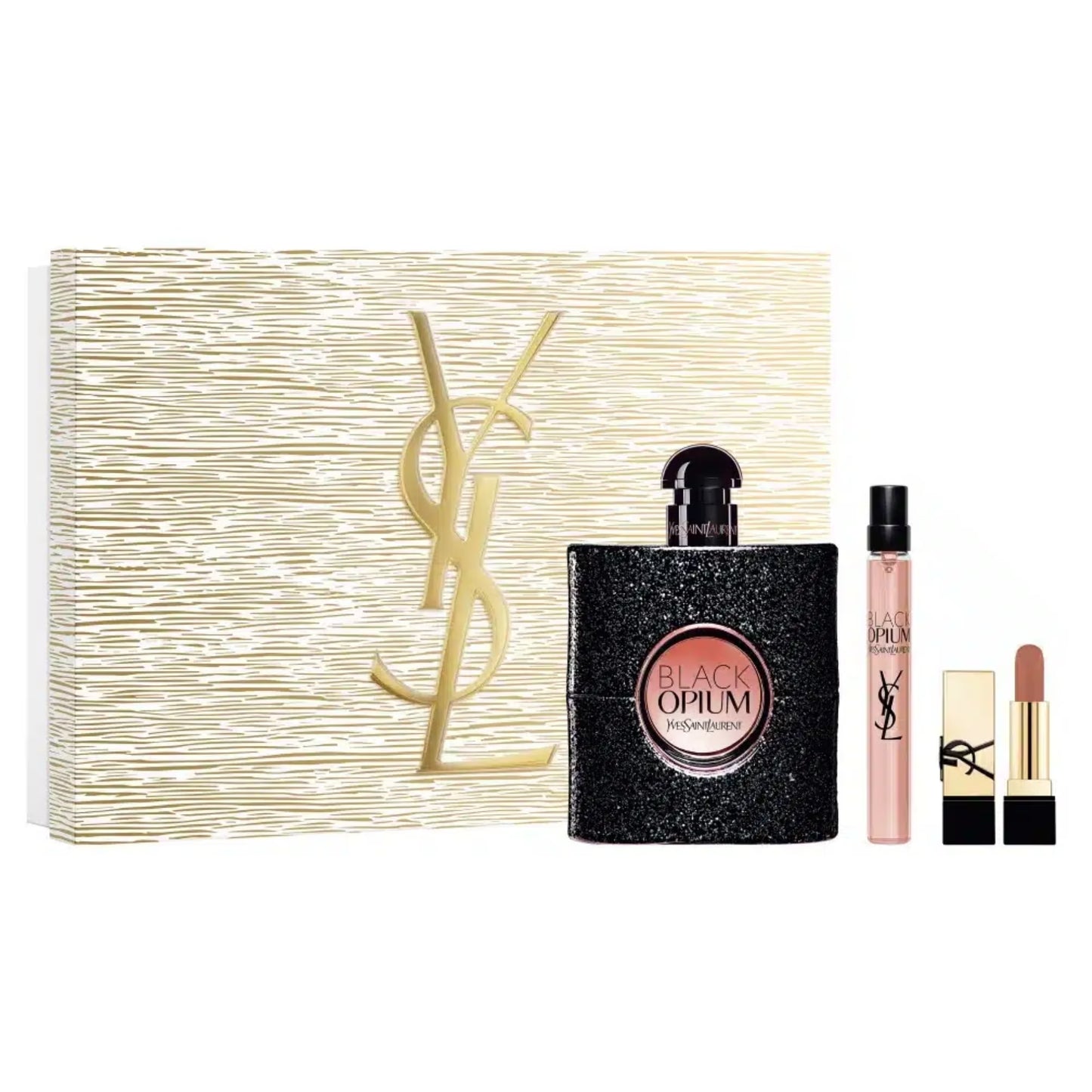 Black Opium Eau de Parfum by Yvent Saint Laurent 3 PC Gift Set