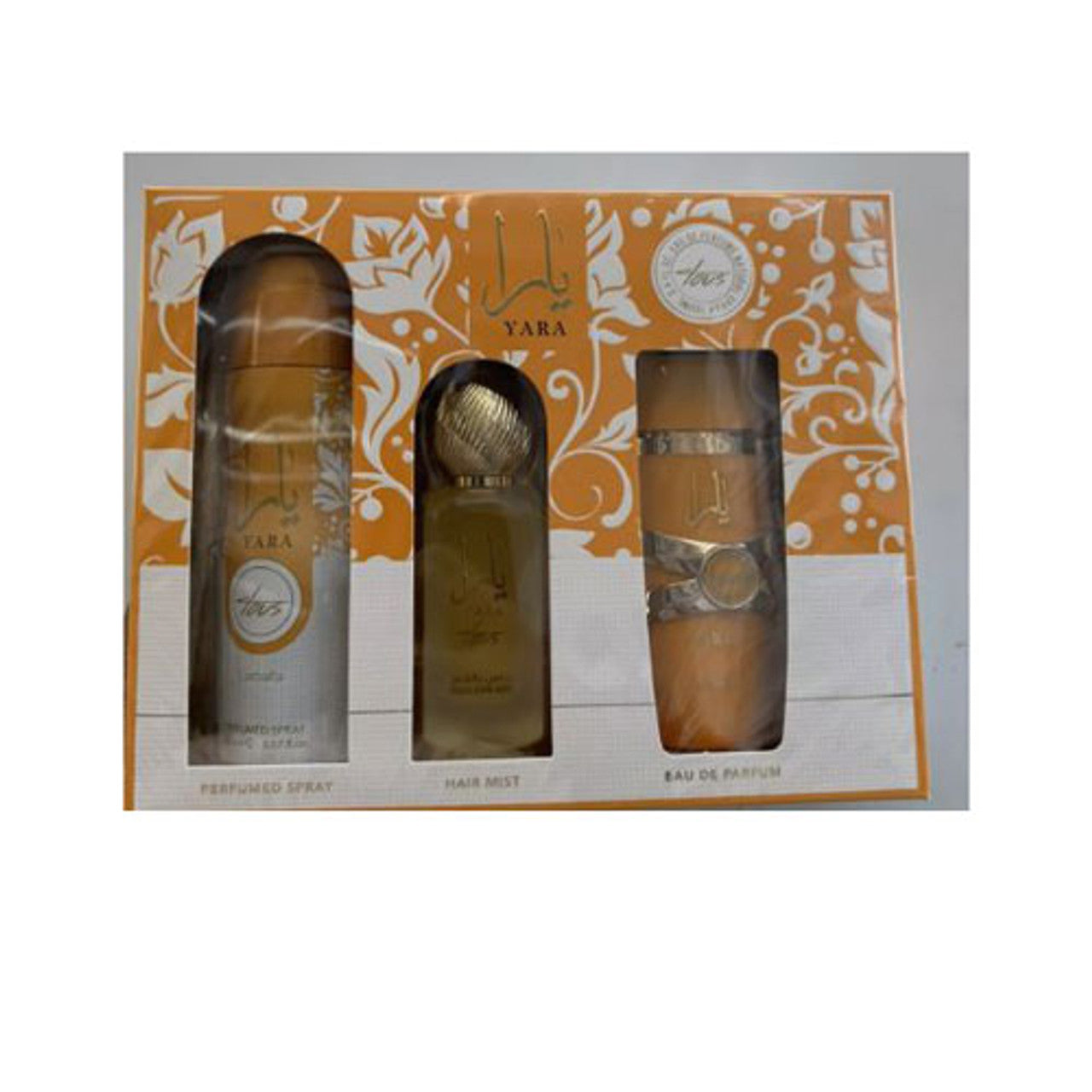 SET LATTAFA YARA TOUS WOMEN ( 3 PC) 3.4 OZ EDP / 6.8 OZ DEO / 1.7 OZ HAIRMIST