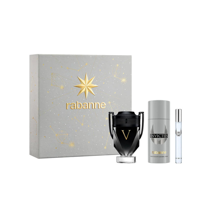 Paco Rabanne Invictus Victory Eau De Parfum 100ml + Deodorant 150ml + Travel Spray 10ml