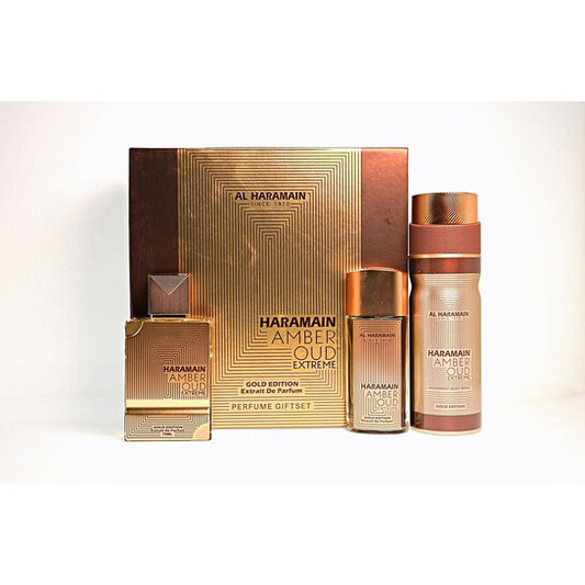 Al Haramain Unisex Amber Oud Gold Extreme Gift Set