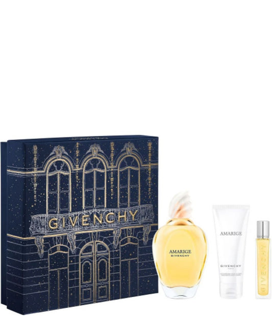 Givenchy Amarige 3 Pcs Set For Women: 3.3 Eau De Toilette Spray + 0.42 Eau De Toilette Spray + 2.5 Body Lotion