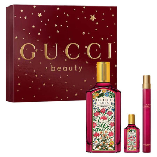 Gucci Ladies Flora Gorgeous Gardenia Intense 3pcs EDP
