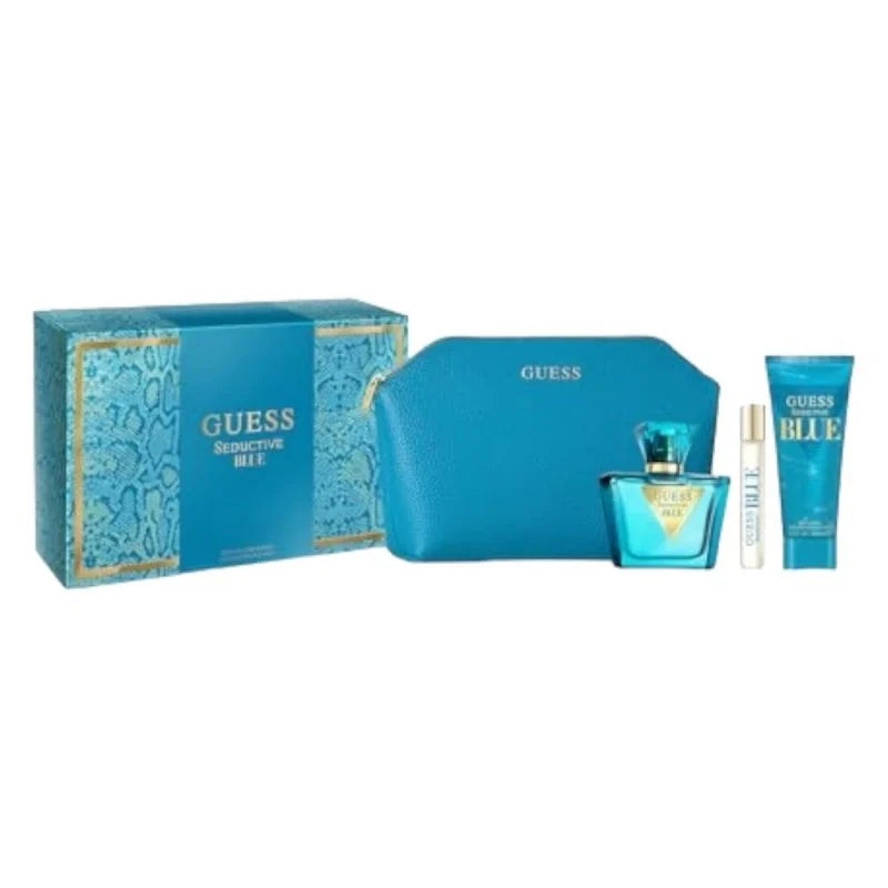 Guess Seductive Blue Women Edt 75Ml+15Ml+Bl100ml+Bolso