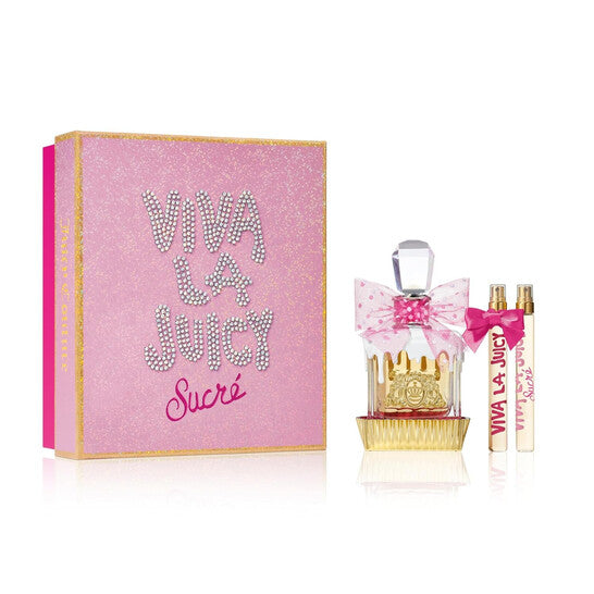 JUICY COUTURE VIVA LA JUICY SUCRE EDP Spray 3 Piece Gift Set