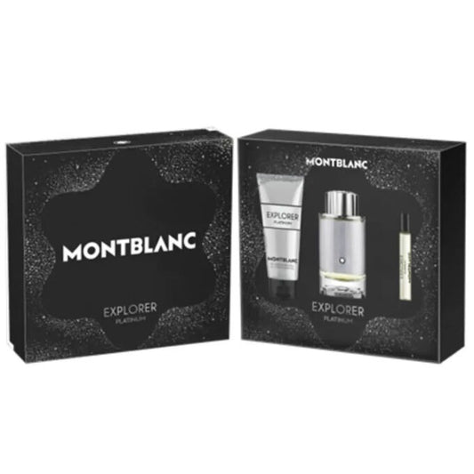 Montblanc Explorer Platinum Mens 3/pc set