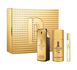 Paco Rabanne 1 Million Eau De Toilette Spray 100ml Set 3 Pieces