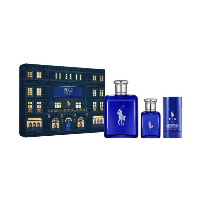 Polo Blue Eau De Toilette 3-Piece Holiday Set