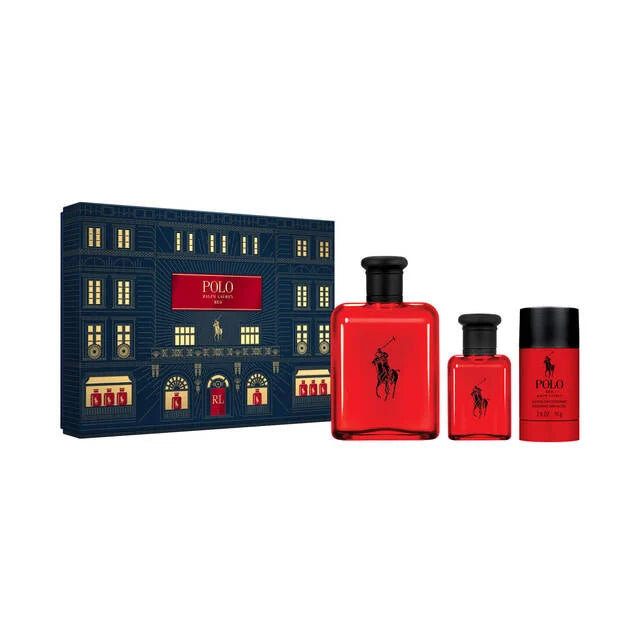 Polo Red Eau De Toilette 3-Piece Holiday Set