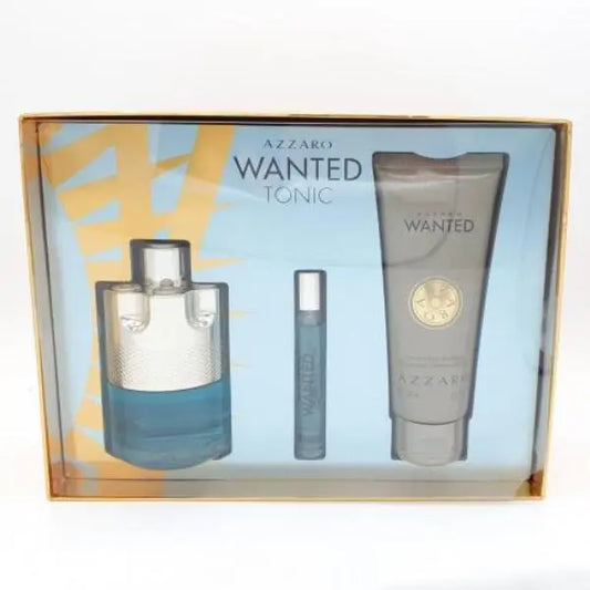 Azzaro Wanted Tonic 3 Pcs Set For Men: 3.4 EDTSpray