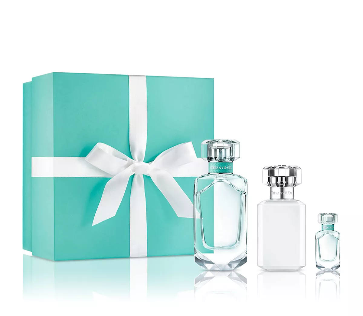 Tiffany & Co. 3pc Gift set 2.5oz EDP + 3.4oz Body Lotion + .16oz Mini