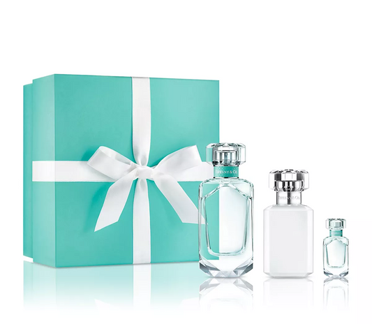 Tiffany & Co. 3pc Gift set 2.5oz EDP + 3.4oz Body Lotion + .16oz Mini