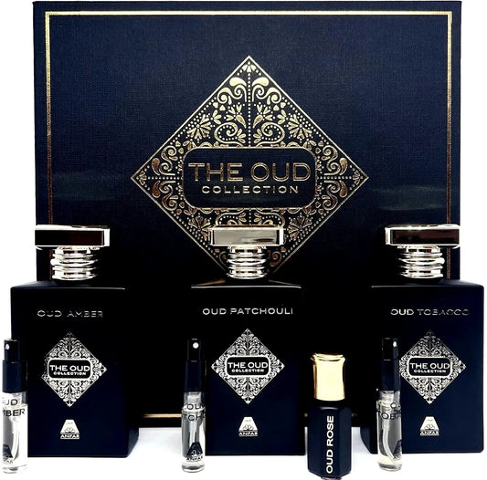 ANFAR THE OUD COLLECTION 7 PCS GIFT SET EDP UNISEX 1.7 Oz, 0.2 Oz, 0.10 Oz NEW!