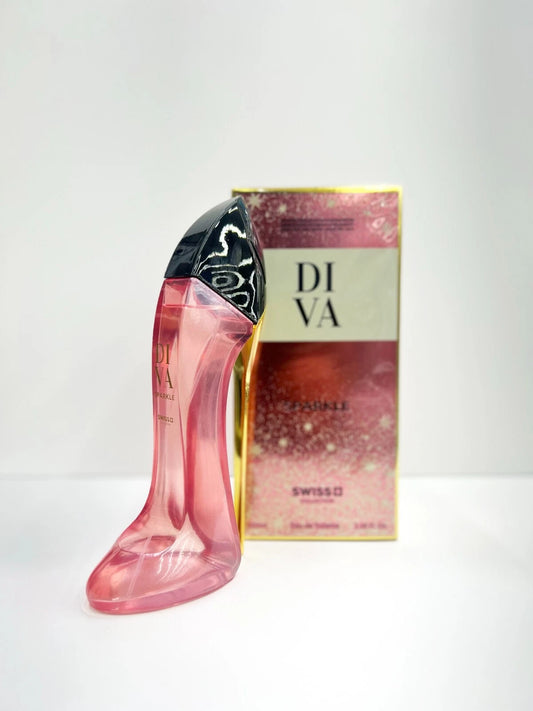 Diva Sparkle by Swiss Collection 3.3oz EDT for Women New Sealed Box