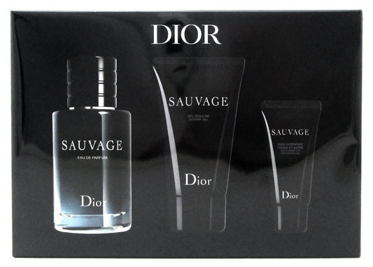 Sauvage 2.0 oz EDP Spray+ 1.7 oz Sh/Gel+ 20 ml Moisturizer.by Christian Dior