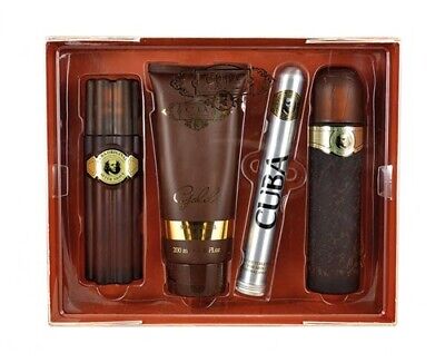 Gold by for Men - 4 Pc Gift Set 3.3oz EDT Spray, 1.17oz EDT Spray, 3.3oz After Shave,