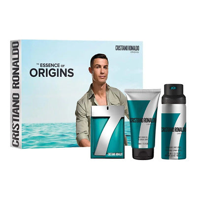 Cristiano Ronaldo CR7 Origins Gift Set with 100ml Eau de toilette, Shower Gel 15