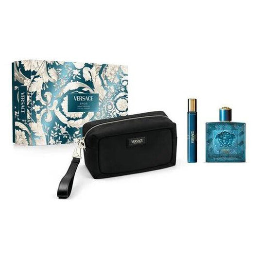 Versace Men's Eros 3pcs EDT Gift Set